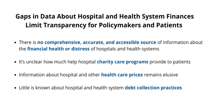 Gaps in Data About Hospital and Health System Finances Limit Transparency for Policymakers and Patients | KFF