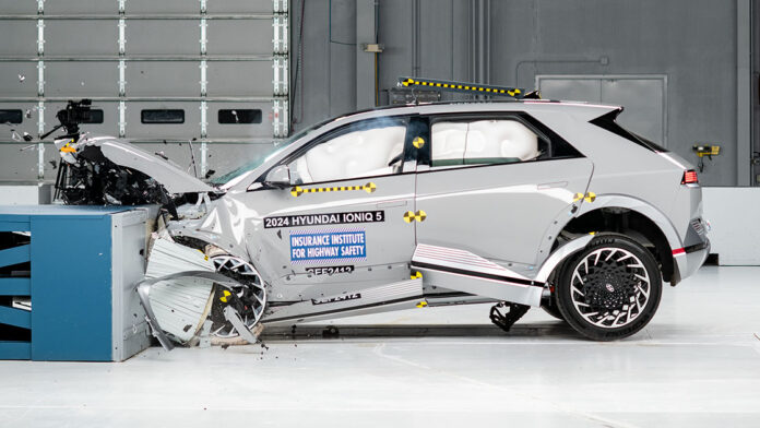 Solid rear-passenger protection boosts Hyundai Ioniq 5 to highest award