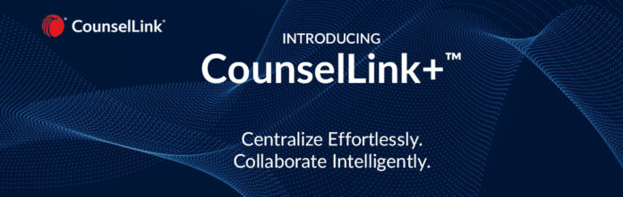 LexisNexis CounselLink banner image with blue background depicting introduction of product