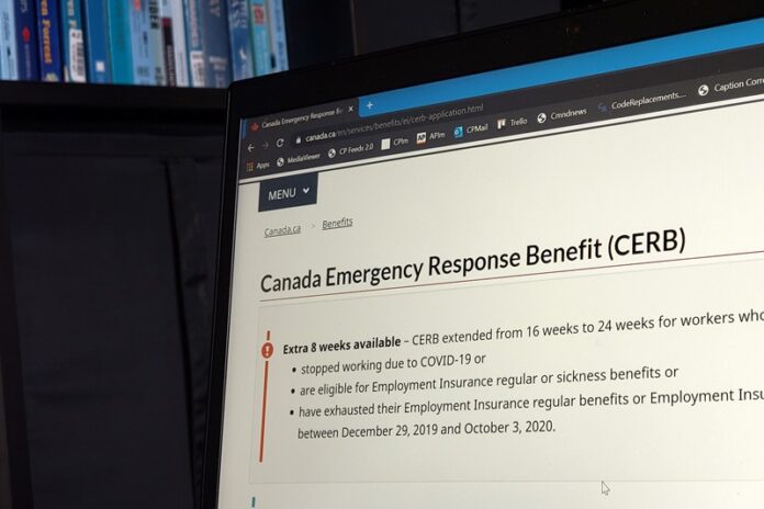 The landing page for the Canada Emergency Response Benefit (CERB).